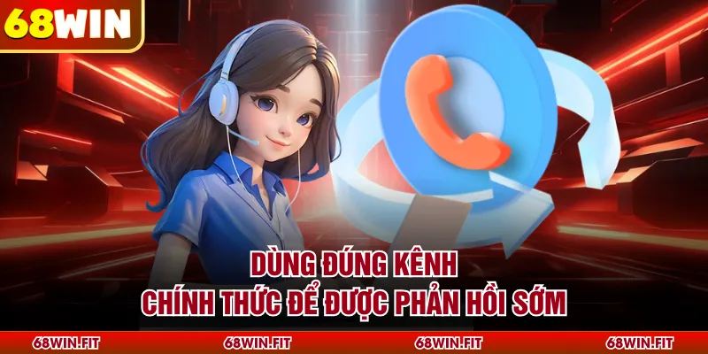 Dùng đúng kênh chính thức để được phản hồi sớm